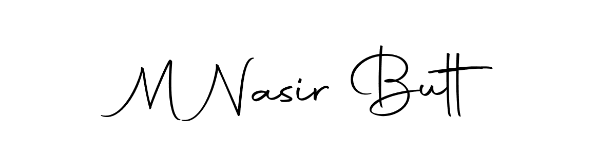 M Nasir Butt stylish signature style. Best Handwritten Sign (Autography-DOLnW) for my name. Handwritten Signature Collection Ideas for my name M Nasir Butt. M Nasir Butt signature style 10 images and pictures png
