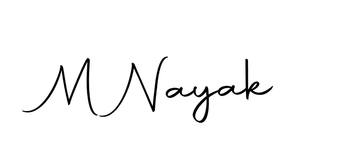 The best way (Autography-DOLnW) to make a short signature is to pick only two or three words in your name. The name M Nayak include a total of six letters. For converting this name. M Nayak signature style 10 images and pictures png