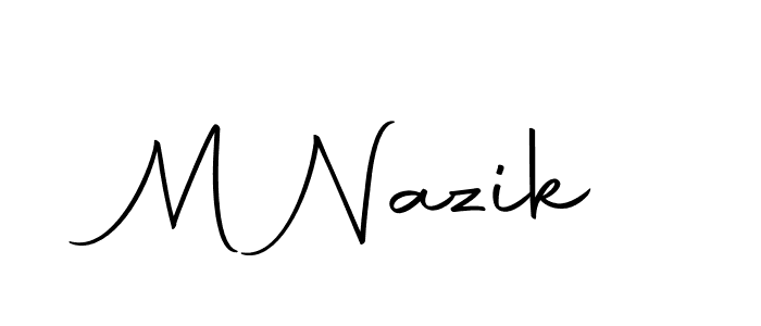 Also we have M Nazik name is the best signature style. Create professional handwritten signature collection using Autography-DOLnW autograph style. M Nazik signature style 10 images and pictures png