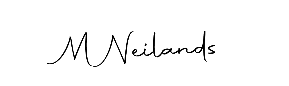 Make a beautiful signature design for name M Neilands. With this signature (Autography-DOLnW) style, you can create a handwritten signature for free. M Neilands signature style 10 images and pictures png