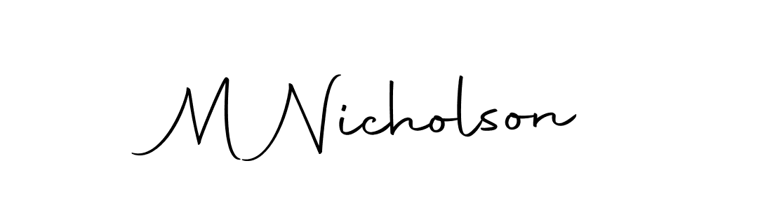 Autography-DOLnW is a professional signature style that is perfect for those who want to add a touch of class to their signature. It is also a great choice for those who want to make their signature more unique. Get M Nicholson name to fancy signature for free. M Nicholson signature style 10 images and pictures png