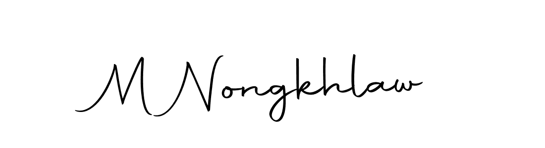 Make a beautiful signature design for name M Nongkhlaw. With this signature (Autography-DOLnW) style, you can create a handwritten signature for free. M Nongkhlaw signature style 10 images and pictures png