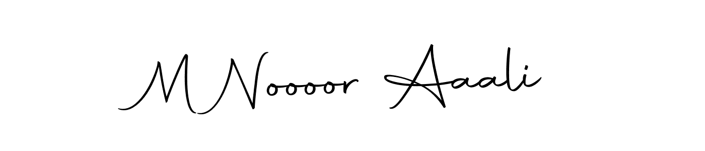 Make a beautiful signature design for name M Noooor Aaali. With this signature (Autography-DOLnW) style, you can create a handwritten signature for free. M Noooor Aaali signature style 10 images and pictures png