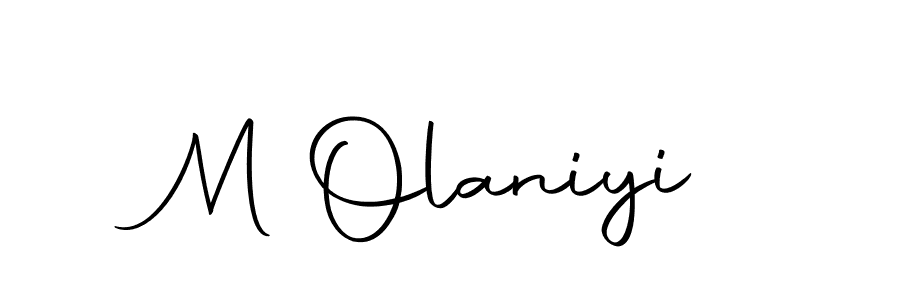 How to make M Olaniyi signature? Autography-DOLnW is a professional autograph style. Create handwritten signature for M Olaniyi name. M Olaniyi signature style 10 images and pictures png