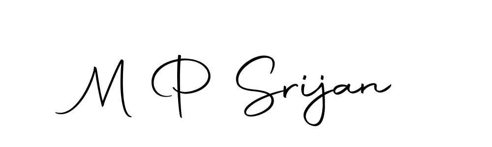 You can use this online signature creator to create a handwritten signature for the name M P Srijan. This is the best online autograph maker. M P Srijan signature style 10 images and pictures png