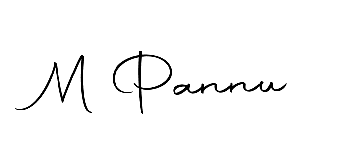 Create a beautiful signature design for name M Pannu. With this signature (Autography-DOLnW) fonts, you can make a handwritten signature for free. M Pannu signature style 10 images and pictures png