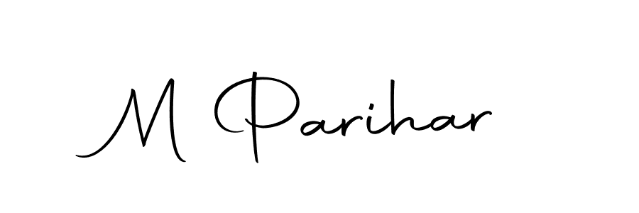 The best way (Autography-DOLnW) to make a short signature is to pick only two or three words in your name. The name M Parihar include a total of six letters. For converting this name. M Parihar signature style 10 images and pictures png