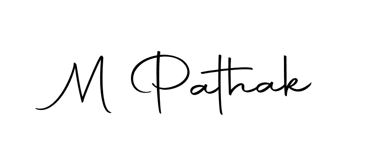 How to make M Pathak name signature. Use Autography-DOLnW style for creating short signs online. This is the latest handwritten sign. M Pathak signature style 10 images and pictures png