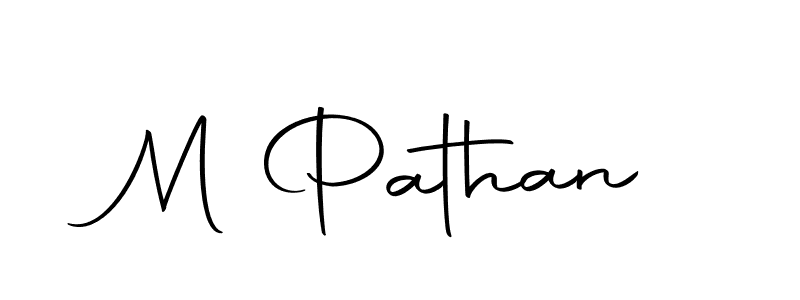 Design your own signature with our free online signature maker. With this signature software, you can create a handwritten (Autography-DOLnW) signature for name M Pathan. M Pathan signature style 10 images and pictures png