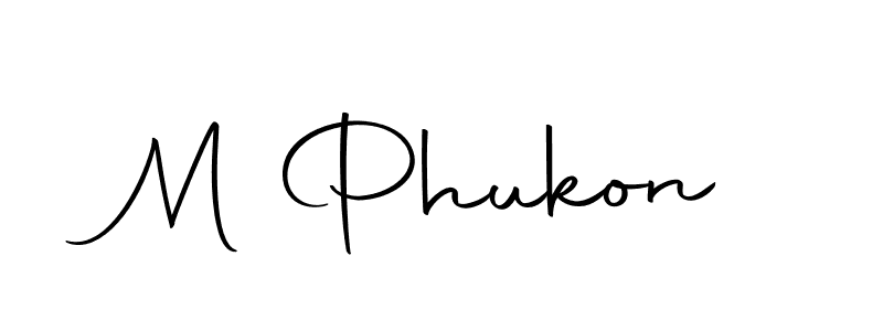 You can use this online signature creator to create a handwritten signature for the name M Phukon. This is the best online autograph maker. M Phukon signature style 10 images and pictures png