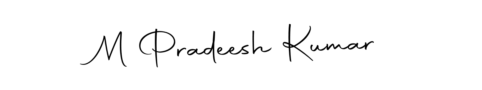 It looks lik you need a new signature style for name M Pradeesh Kumar. Design unique handwritten (Autography-DOLnW) signature with our free signature maker in just a few clicks. M Pradeesh Kumar signature style 10 images and pictures png