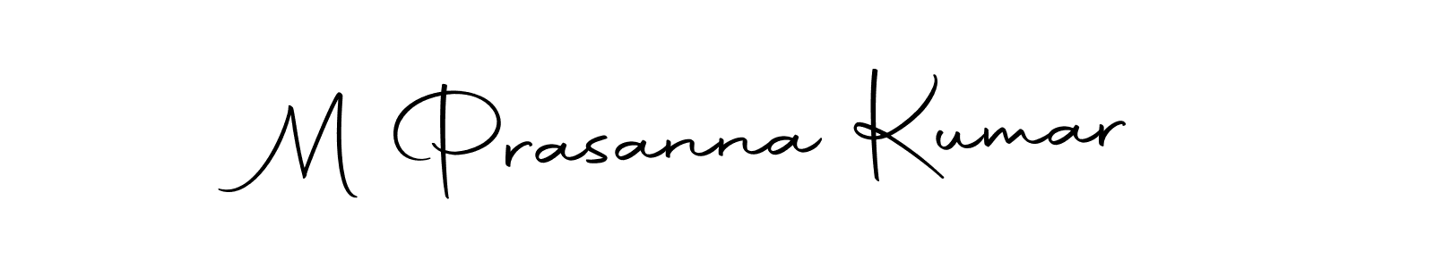 Use a signature maker to create a handwritten signature online. With this signature software, you can design (Autography-DOLnW) your own signature for name M Prasanna Kumar. M Prasanna Kumar signature style 10 images and pictures png