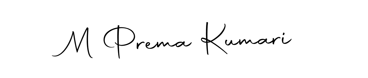 Use a signature maker to create a handwritten signature online. With this signature software, you can design (Autography-DOLnW) your own signature for name M Prema Kumari. M Prema Kumari signature style 10 images and pictures png