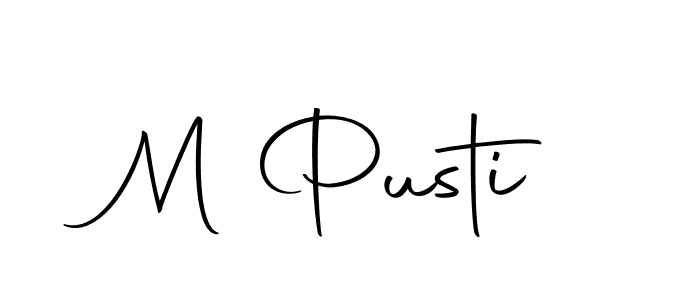 Here are the top 10 professional signature styles for the name M Pusti. These are the best autograph styles you can use for your name. M Pusti signature style 10 images and pictures png