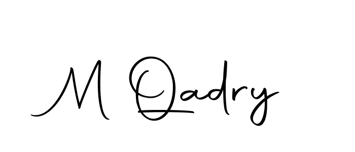 Make a beautiful signature design for name M Qadry. Use this online signature maker to create a handwritten signature for free. M Qadry signature style 10 images and pictures png