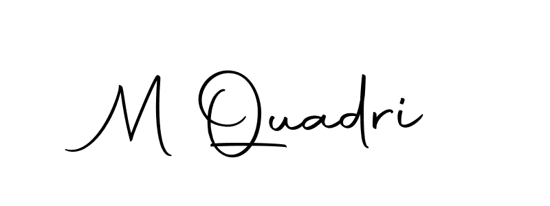 Create a beautiful signature design for name M Quadri. With this signature (Autography-DOLnW) fonts, you can make a handwritten signature for free. M Quadri signature style 10 images and pictures png