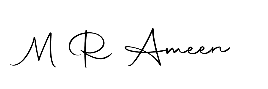 Make a beautiful signature design for name M R Ameen. Use this online signature maker to create a handwritten signature for free. M R Ameen signature style 10 images and pictures png