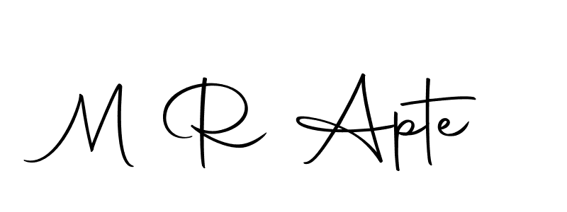 Create a beautiful signature design for name M R Apte. With this signature (Autography-DOLnW) fonts, you can make a handwritten signature for free. M R Apte signature style 10 images and pictures png