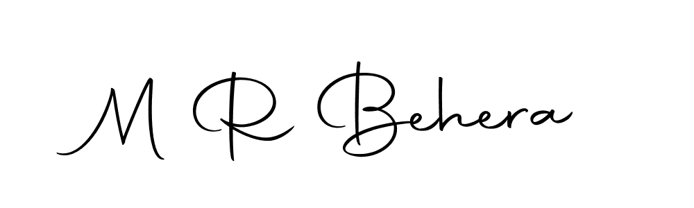 The best way (Autography-DOLnW) to make a short signature is to pick only two or three words in your name. The name M R Behera include a total of six letters. For converting this name. M R Behera signature style 10 images and pictures png