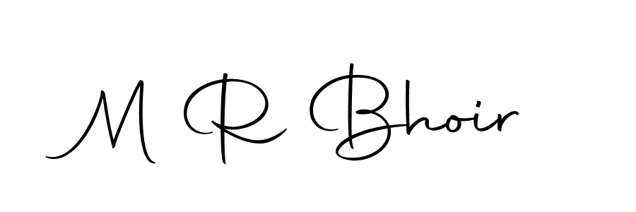 You should practise on your own different ways (Autography-DOLnW) to write your name (M R Bhoir) in signature. don't let someone else do it for you. M R Bhoir signature style 10 images and pictures png