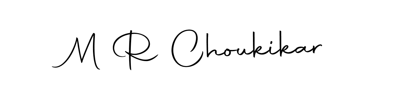 You should practise on your own different ways (Autography-DOLnW) to write your name (M R Choukikar) in signature. don't let someone else do it for you. M R Choukikar signature style 10 images and pictures png