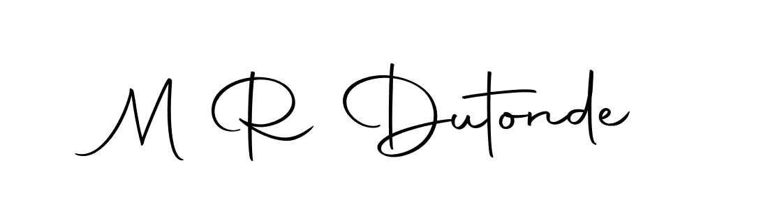 Make a beautiful signature design for name M R Dutonde. With this signature (Autography-DOLnW) style, you can create a handwritten signature for free. M R Dutonde signature style 10 images and pictures png