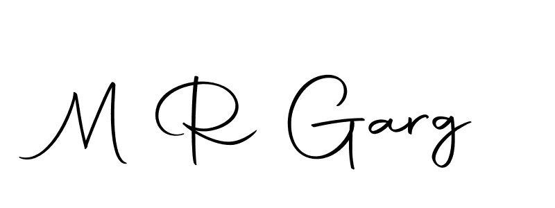 Design your own signature with our free online signature maker. With this signature software, you can create a handwritten (Autography-DOLnW) signature for name M R Garg. M R Garg signature style 10 images and pictures png
