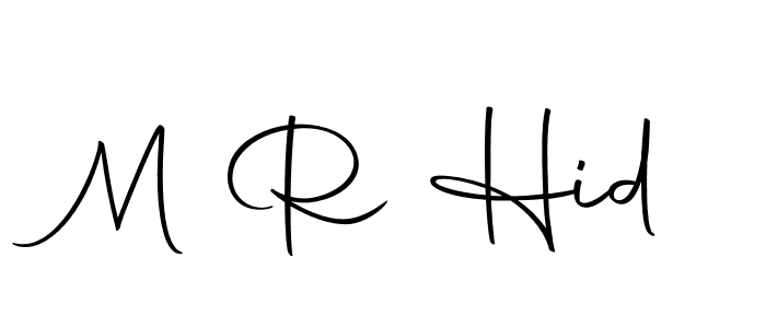 How to make M R Hid signature? Autography-DOLnW is a professional autograph style. Create handwritten signature for M R Hid name. M R Hid signature style 10 images and pictures png