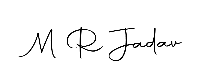 Design your own signature with our free online signature maker. With this signature software, you can create a handwritten (Autography-DOLnW) signature for name M R Jadav. M R Jadav signature style 10 images and pictures png