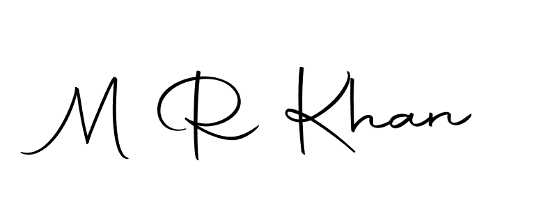 Design your own signature with our free online signature maker. With this signature software, you can create a handwritten (Autography-DOLnW) signature for name M R Khan. M R Khan signature style 10 images and pictures png