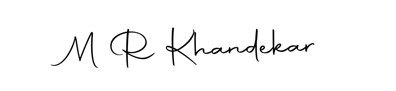 You can use this online signature creator to create a handwritten signature for the name M R Khandekar. This is the best online autograph maker. M R Khandekar signature style 10 images and pictures png