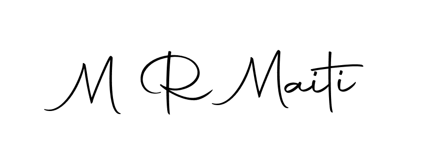 Create a beautiful signature design for name M R Maiti. With this signature (Autography-DOLnW) fonts, you can make a handwritten signature for free. M R Maiti signature style 10 images and pictures png