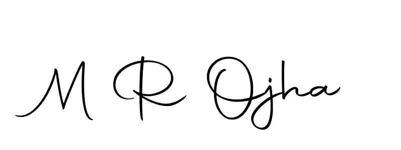 Make a beautiful signature design for name M R Ojha. Use this online signature maker to create a handwritten signature for free. M R Ojha signature style 10 images and pictures png