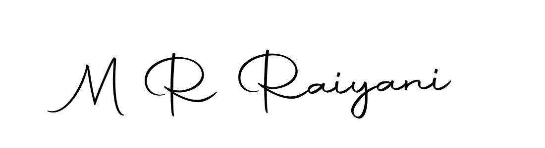 How to make M R Raiyani signature? Autography-DOLnW is a professional autograph style. Create handwritten signature for M R Raiyani name. M R Raiyani signature style 10 images and pictures png