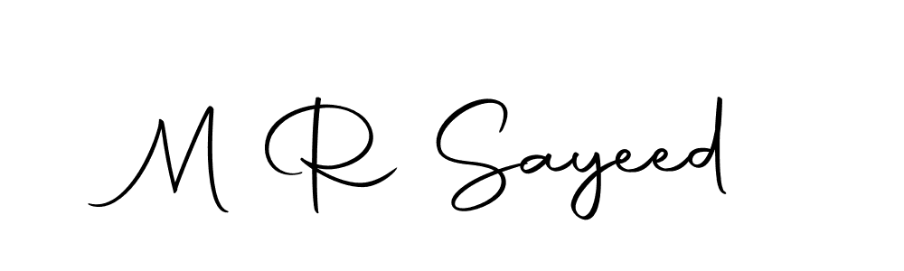 How to make M R Sayeed signature? Autography-DOLnW is a professional autograph style. Create handwritten signature for M R Sayeed name. M R Sayeed signature style 10 images and pictures png