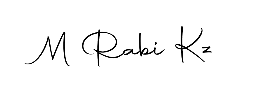 The best way (Autography-DOLnW) to make a short signature is to pick only two or three words in your name. The name M Rabi Kz include a total of six letters. For converting this name. M Rabi Kz signature style 10 images and pictures png