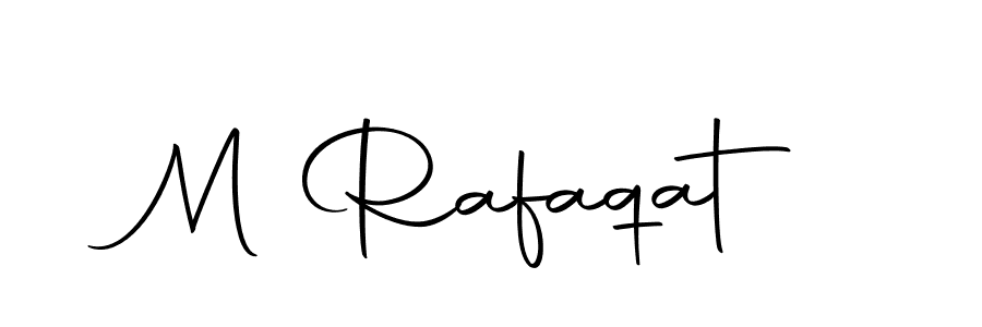 Design your own signature with our free online signature maker. With this signature software, you can create a handwritten (Autography-DOLnW) signature for name M Rafaqat. M Rafaqat signature style 10 images and pictures png