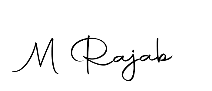 The best way (Autography-DOLnW) to make a short signature is to pick only two or three words in your name. The name M Rajab include a total of six letters. For converting this name. M Rajab signature style 10 images and pictures png