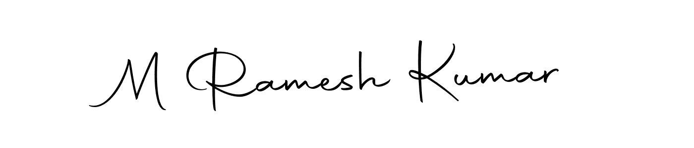 Make a beautiful signature design for name M Ramesh Kumar. With this signature (Autography-DOLnW) style, you can create a handwritten signature for free. M Ramesh Kumar signature style 10 images and pictures png