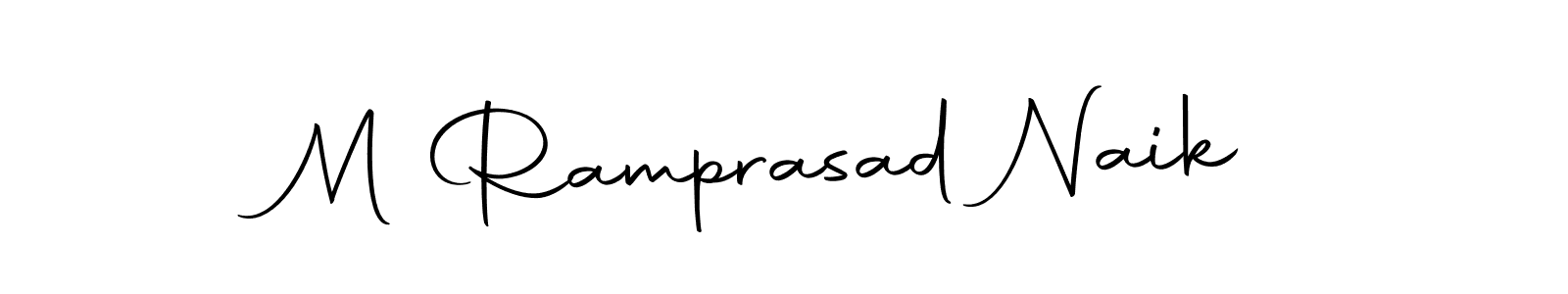 Design your own signature with our free online signature maker. With this signature software, you can create a handwritten (Autography-DOLnW) signature for name M Ramprasad Naik. M Ramprasad Naik signature style 10 images and pictures png