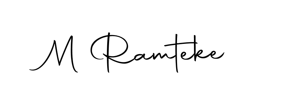 Make a beautiful signature design for name M Ramteke. With this signature (Autography-DOLnW) style, you can create a handwritten signature for free. M Ramteke signature style 10 images and pictures png