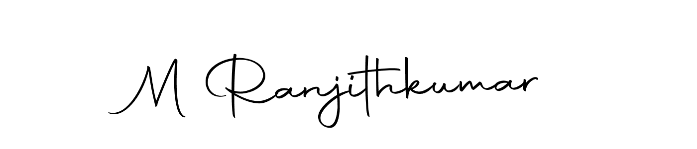 Use a signature maker to create a handwritten signature online. With this signature software, you can design (Autography-DOLnW) your own signature for name M Ranjithkumar. M Ranjithkumar signature style 10 images and pictures png