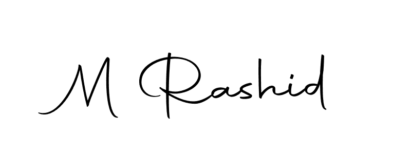 Make a beautiful signature design for name M Rashid. Use this online signature maker to create a handwritten signature for free. M Rashid signature style 10 images and pictures png