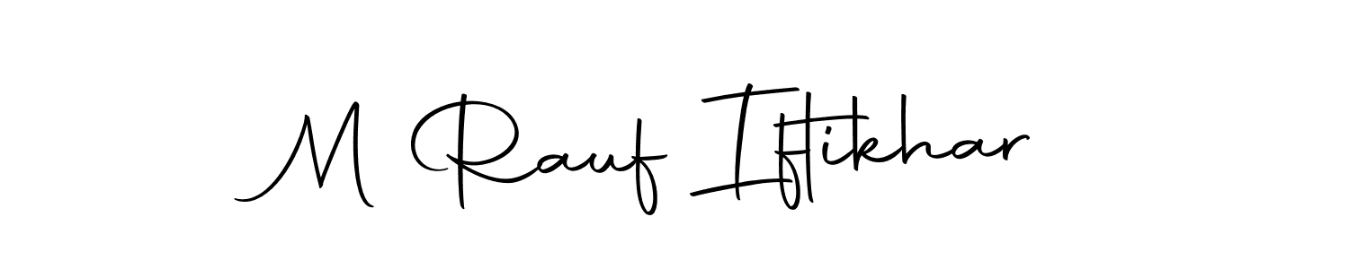 You should practise on your own different ways (Autography-DOLnW) to write your name (M Rauf Iftikhar) in signature. don't let someone else do it for you. M Rauf Iftikhar signature style 10 images and pictures png