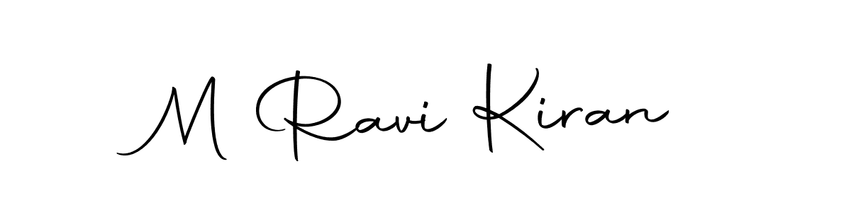 Design your own signature with our free online signature maker. With this signature software, you can create a handwritten (Autography-DOLnW) signature for name M Ravi Kiran. M Ravi Kiran signature style 10 images and pictures png