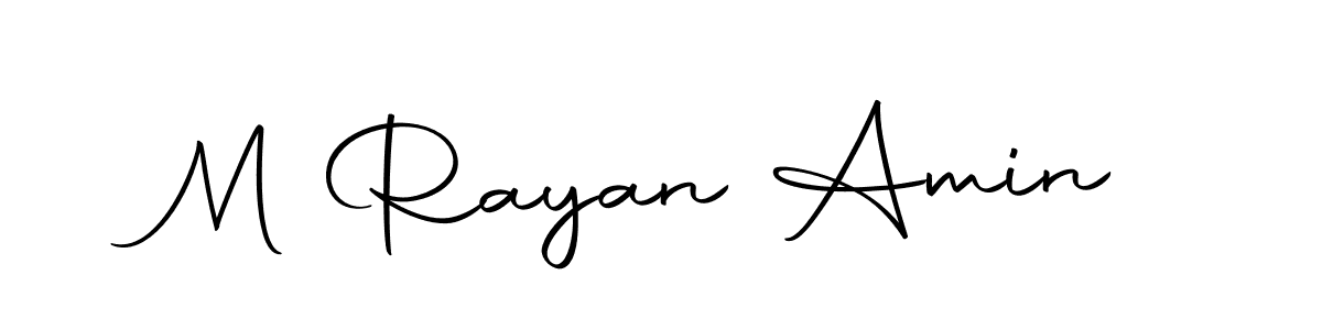 Make a beautiful signature design for name M Rayan Amin. With this signature (Autography-DOLnW) style, you can create a handwritten signature for free. M Rayan Amin signature style 10 images and pictures png
