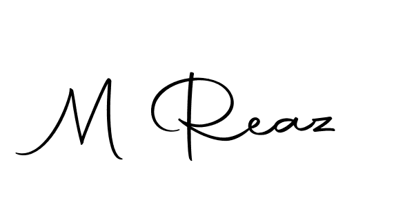 Design your own signature with our free online signature maker. With this signature software, you can create a handwritten (Autography-DOLnW) signature for name M Reaz. M Reaz signature style 10 images and pictures png