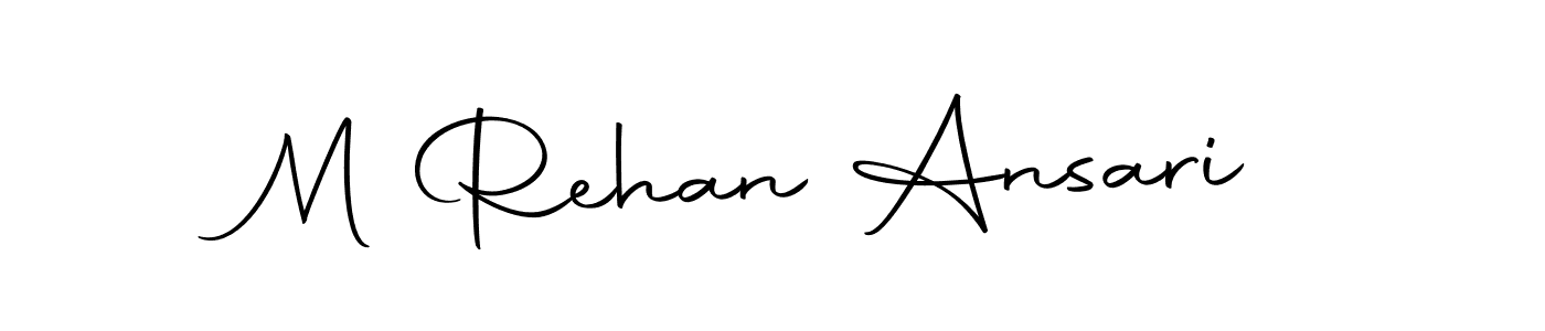 How to make M Rehan Ansari name signature. Use Autography-DOLnW style for creating short signs online. This is the latest handwritten sign. M Rehan Ansari signature style 10 images and pictures png