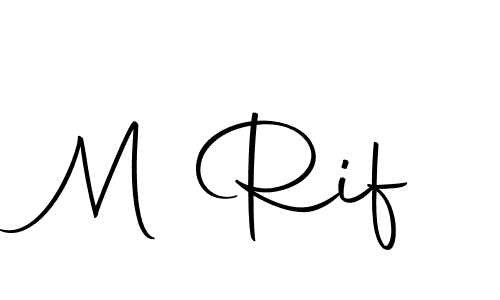 How to make M Rif signature? Autography-DOLnW is a professional autograph style. Create handwritten signature for M Rif name. M Rif signature style 10 images and pictures png