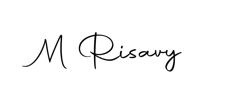 Create a beautiful signature design for name M Risavy. With this signature (Autography-DOLnW) fonts, you can make a handwritten signature for free. M Risavy signature style 10 images and pictures png